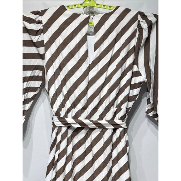 NWT $119.95 Lane Bryant Blouson Sleeve Ruffle Hem Midi Dress Women's Size 24 - Picture 9 of 16